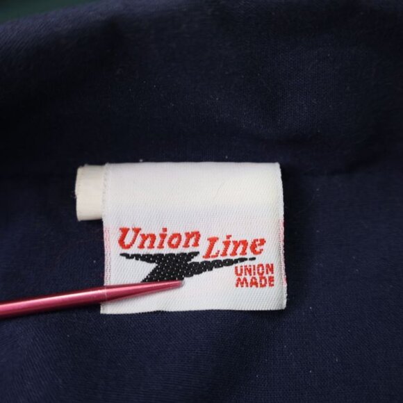 Vintage AFSCME People Union Line Jacket Mens 2XL Green Long Sleeve Made in USA - Picture 9 of 12